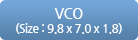 VCO(Size : 9.8 x 7.0 x 1.8)